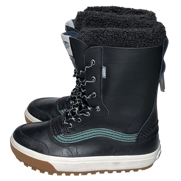Vans Standard Snow MTE Boots Black Duck Green Snow Boots Men’s Size 8 Leather - Picture 8 of 16